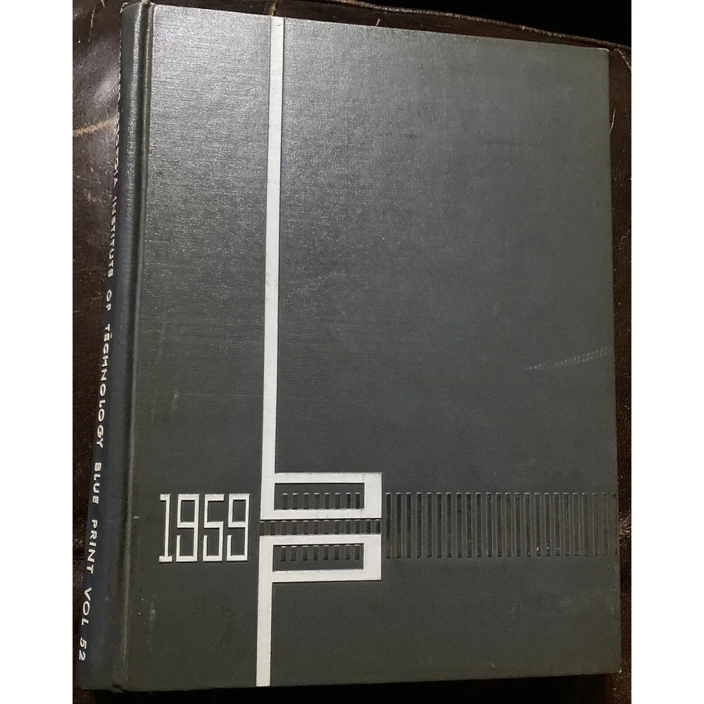 1959 Georgia Tech Blue Print Yearbook Bobby Dodd  VTG Sports Fraternity Football